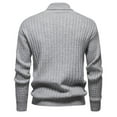 thumbnail image 4 of Styesk Mens Sweater Solid Color Pullover Sweater Cable Knit Turtleneck Sweater Comfy Soft Oversized Sweater Casual Loose Sweaters with Ribbing Edge, 4 of 4
