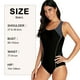 thumbnail image 2 of Trajes de baño de una pieza para mujer, traje de baño atlético con espalda cruzada, traje de baño adelgazante para ejercicio de entrenamiento, negro + gris, 2 of 7