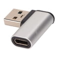 thumbnail image 4 of USB 3.0 To Type C Female Adapter, 3A Plug And Play 90 Degree USB 3.0 To Type C Adapter Left Angle 10GBPS Compact  For Tablets Black,Silver, 4 of 8