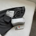 thumbnail image 3 of Bolso Hobo elegante para mujer, bolso tipo cartera de PU con correa ajustable, bolso de viaje (plata), 3 of 7