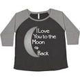 thumbnail image 3 of Inktastic I love you to the moon & back. Women's Plus Size T-Shirt, 3 of 5