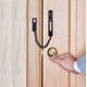 thumbnail image 5 of 1 Uds. Cerradura de cadena para puerta, protector de puerta de cadena con cerradura de resorte antirrobo, acero inoxidable negro mate ER, 5 of 5