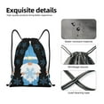 thumbnail image 4 of Bingfone Christmas Gnome Snowflake Drawstrings Backpacks Bags for Men Women Gym Drawstrings Bag-Small, 4 of 6