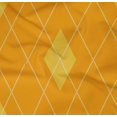 thumbnail image 4 of oneOone Cotton Poplin Twill Mustard Yellow Fabric Argyle Check Diy Clothing Quilting Fabric Print Fabric By Yard 56 Inches Wide, 4 of 4