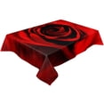 thumbnail image 3 of Red Rose Flower Table Cloth Waterproof Dining Tablecloth for Table Kitchen Decorative Coffee Cuisine Party Table Cover, 3 of 7