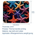 thumbnail image 5 of Starfish Printed Square Mouse Pad Desk Mat, Non-Slip Rubber Bottom Gaming Mouse Mat for Office, 8.3x9.8 Inch, 5 of 6