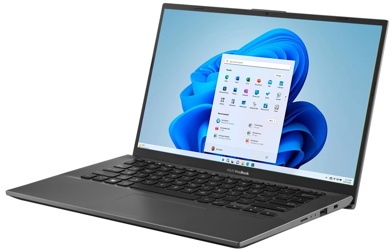 ASUS VivoBook 14'' FHD Laptop, AMD 2-Core Ryzen7 3700U, 8GB DDR4 RAM, 512GB NVMe SSD, AMD Radeon RX Vega 10 Graphics, Backlit Keyboard, WIFI, HDMI, Fingerprint, Windows 10, Gray + Tigology Accessories