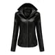thumbnail image 2 of Chaquetas de Cuero Para Mujer, Abrigos, Abrigos Cálidos de Manga Larga, Parkas Finas de Invierno, Abrigo Sin Capucha de Imitación Odeerbi ODB173093, 2 of 9