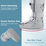 Air Walking Boot, Tall Fracture Boot, Air CAM Walker Fits Left or Right Foot, Protection for Broken Foot Sprained Ankle Fracture Recovery(Small)
