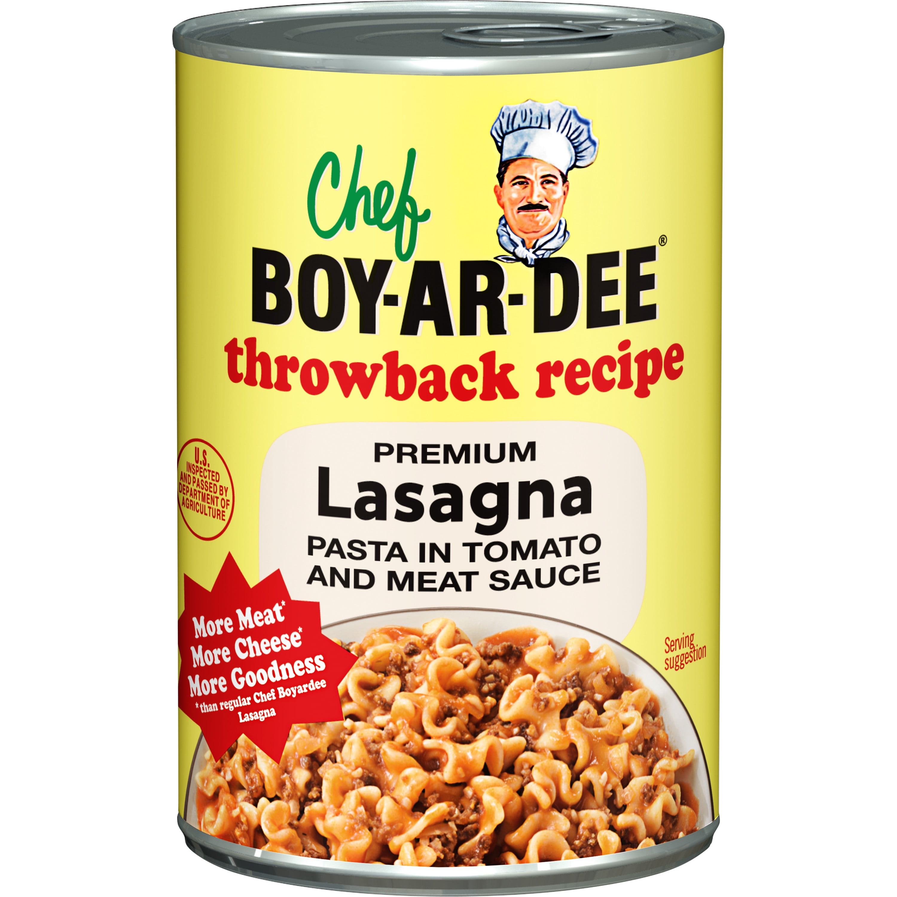 Chef Boyardee Lasagna Pasta in Tomato and Meat Sauce, 15 Ounce