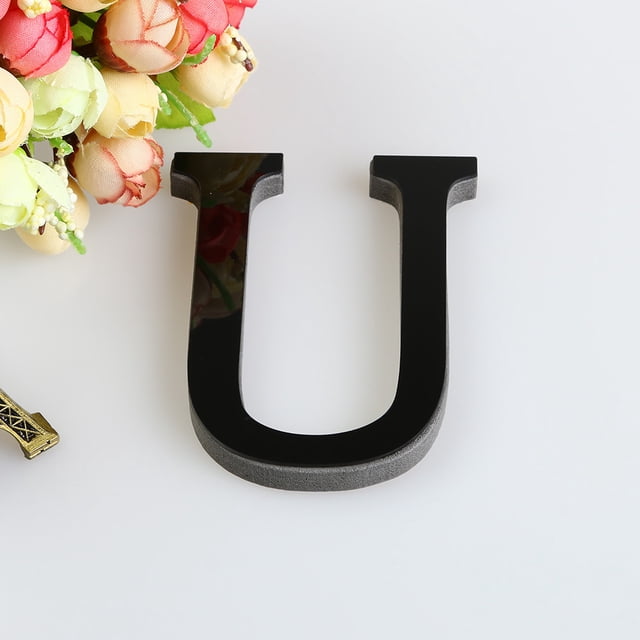 Wall Mural Home Wall Sticker 3D Letters Acrylic Decals Art DIY 26 Home Organization Modern for Living Room Kitchen Bedroom Expansion