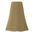 thumbnail image 4 of A Line Midi Skirt for Women High Waist Flowy Casual Solid Color Skirt Soft Knit Office Basic Skirts, 4 of 8