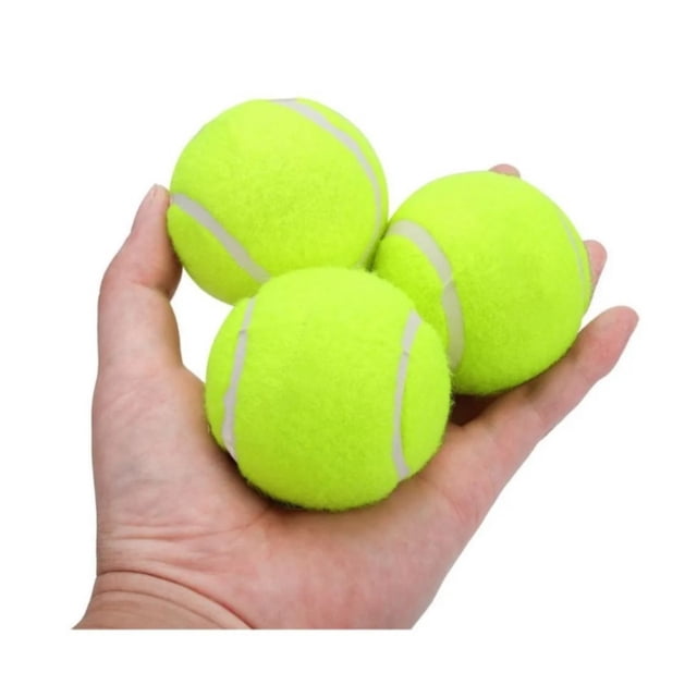 Paquete de pelotas de tenis, 3 unidades, sin presión, con núcleo de goma