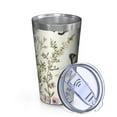 thumbnail image 2 of 16oz Tumblers Pioneer Flower and Butterfly Stainless Steel Vacuum Insulated Double Wall Travel Tumbler Cups Mug with Lid and Straw,Cleaning Brush for Coffee,Tea, 2 of 4