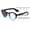 Blue Photochromic, variant on Round Progressive Reading Glasses - Clear Zero Power on Top - No Bubble or Line - Anti Blue Reader CR19 +4.00