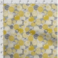 thumbnail image 3 of Soimoi Veggies Printed, Japan Crepe SatinFabric, by The Yard 54 Inch Wide, Decorative Sewing Fabric for Dresses Kimonos Gowns, Yellow, 3 of 5