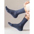 thumbnail image 5 of BH-JJSMGS 5/6 Pairs Pack Solid Crew Calf Socks For Men Breathable Casual Multi-Colored US Size 7-12, 5 of 7