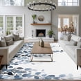 thumbnail image 4 of Blue Grey Area&nbsp;Rug 5x8ft Eucalyptus Leaves Pastoral Plants Farmhouse Non-Slip&nbsp;Washable Square&nbsp;Rugs Soft Felt Indoor Floor Mat for Bedroom Kitchen Living Room Bathroom, 4 of 9