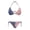 American Flag Design, variant on Jamaican Flag Pattern Two Piece Bathing Suit for Beachwear Summer, Bikini Set Self Tie Drawstring