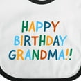 thumbnail image 4 of Inktastic Happy Birthday Grandma Boys or Girls Baby Bib, 4 of 4