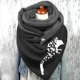 thumbnail image 1 of Bufanda con estampado de Feliz Navidad para mujer, bufandas cálidas informales con botón, chales suaves, regalos de invierno, 1 of 4