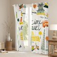 thumbnail image 3 of Homewish Paris Eiffel Tower Blackout Curtains Set of 2 (52x84 Each) for Teens Boys Girls,Retro Vintage Window Curtains,Vacation Holiday Travel Curtains and Drapes,Super Cozy Room Decor, 3 of 6