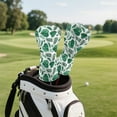 thumbnail image 3 of Yuyamidu Green Palm Leaves Golf Club Head Covers for Woods, Driver, Fairway, Hybrid Tropical Golf Headcover Waterproof PU Leather Golf Head Cover, 3 of 7