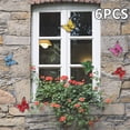 thumbnail image 5 of Topboutique Metal Butterfly Wall Decor,6 Pcs Colorful Metal Butterflies Sculpture,Butterfly Garden Decorations,Outdoor Fence Hanging Wall Art Decor for Yard Living Room Bedroom Patio Balcony, 5 of 9