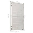 thumbnail image 2 of vidaXL Garden Gate 39.4"x70.9" Stainless Steel, 2 of 6