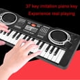 thumbnail image 2 of Teclado HUOGUO, 37 teclas, música electrónica digital con micrófono, 2 of 5