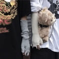 thumbnail image 6 of Kukuzhu Gothic Gloves Goth Accessories Gothic Clothes Accessories Ripped Gloves Goth Clothes, 6 of 6