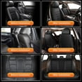 thumbnail image 2 of DIKSOAKR Leather Car Seat Cover Fit for Toyota Venza 2009-2020 Faux Leather Car Seat Protector Vehicle Cushion Covers Compatible Airbag Waterproof Full Set 5 Seats Black, 2 of 7