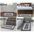 thumbnail image 7 of Smiry Luxury Microfiber Bathroom Rug Mat 20"x30" Soft Absorbent Bath Rug Non-Slip Plush Shaggy Bath Carpet,Dark Grey, 7 of 7