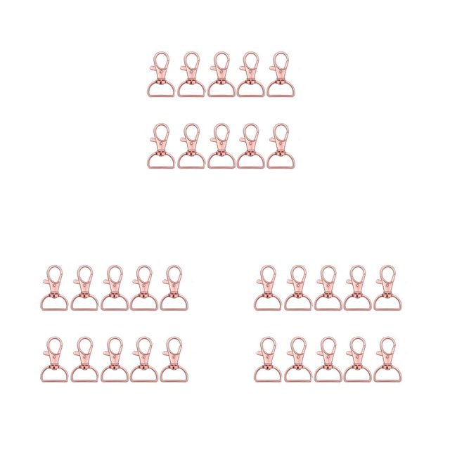 Paquete de 10 llaveros multifuncionales Wosthever Oro rosa Type1 NO1