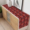 thumbnail image 4 of Red Boho Floral Table Runner - 36 Inch Long, Kitchen Dining Table Runner Dresser Scarves, Vintage Southwestern Ethnic Tribe Botanical Farmhouse Decor for Coffee Tables Wedding Party Banquet, 4 of 8