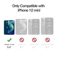 thumbnail image 2 of JETech Magnetic Case for iPhone 12 Mini 5.4-Inch Compatible with MagSafe, Translucent Matte Back Slim Shockproof Phone Cover (Storm Blue), 2 of 6