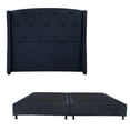 thumbnail image 1 of Box Base Cama King Size + Cabecera Zefyr Azul, 1 of 7