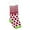 Red, variant on Jefferies Socks Girls Fuzzy Trim Cuff Polka Dot Stripe Holiday Knee High Socks 1 Pair Pack