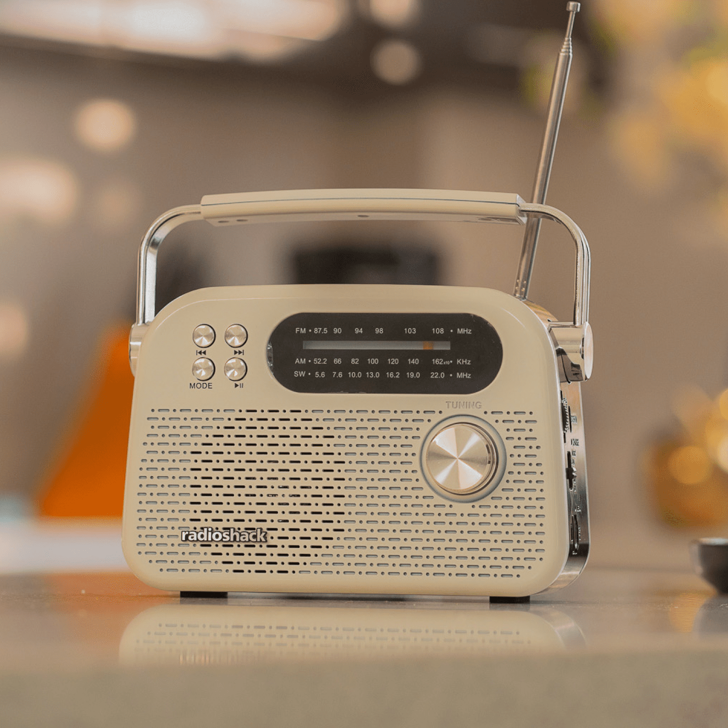 RadioShack AM/FM/SW 3-Band Vintage Radio with Bluetooth function and USB/TF ports