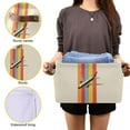 thumbnail image 3 of Yayeee Canvas Storage Basket with Handles for Shelves Fabric Bins Closet Organizer, Colorful Plane, 3 of 8
