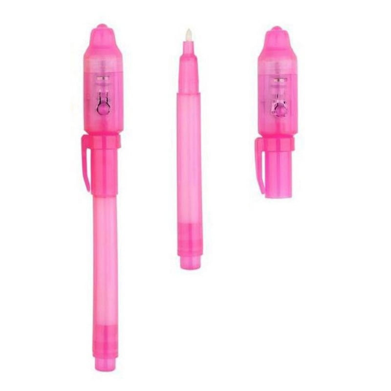 Invisible Ink Spy Pen With Built In UV Light Magic Marker