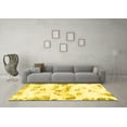thumbnail image 3 of Ahgly Company Machine Washable Indoor Rectangle Abstract Yellow Modern Area Rugs, 2' x 4', 3 of 4