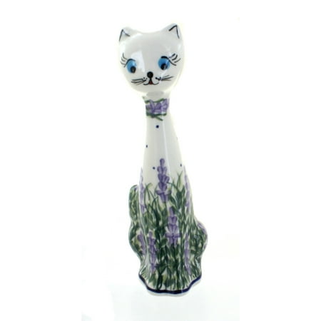 Small Polish - Polish Pottery Lavender Fields Small Cat