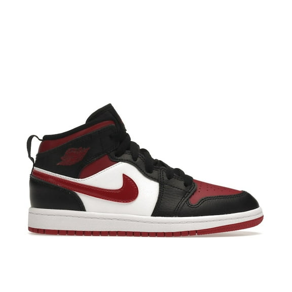 Jordan Kid's 1 Mid Bred Toe Shoes, from StockX