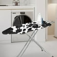 thumbnail image 2 of Kuiaobaty Anti-Slip Ironing Board Cover with Elastic Edge & Adjustable Hook and Loop Straps, Polyester Spandex Fabric Easy Installation, Cow Print Black White, 2 of 5