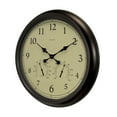 thumbnail image 2 of AcuRite 24" Outdoor/Indoor Wall Clock with Thermometer and Humidity, Weathered Bronze Finish (01061), 2 of 5