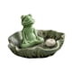 thumbnail image 1 of Quemador de Incienso con Forma de Rana Y Bandeja de Hojas de Loto, Soporte Decorativo para Escritorio, Oficina O Hogar, Ideal Como Regalo., 1 of 9
