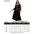 thumbnail image 5 of Women's Plus Size Long Dress Short Sleeve V Neck Empire Waist Beach Party Dresses, 5 of 5