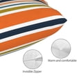 thumbnail image 5 of Kll Colorful Pastel Stripes Pillow Covers Envelope Closure,Super Soft And Cozy Fuzzy Fleece Pillow Case Cover 16"X24", 5 of 9