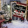 thumbnail image 3 of Merry Christmas Flags for Outdoors 28x40 Double Sided Large Gnome House Flags Buffalo Plaid Rustic Burlap Farmhouse Welcome Decorative Flags for Outside Outdoor Xmas Decor Holiday Decoration, 3 of 6